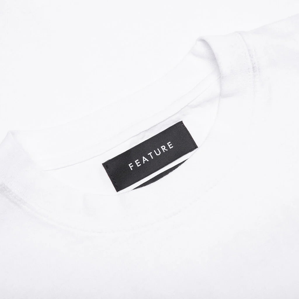 Feature x Wynn Logo Lock Up Tee White
