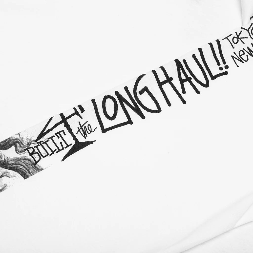 Long Haul L S Tee White