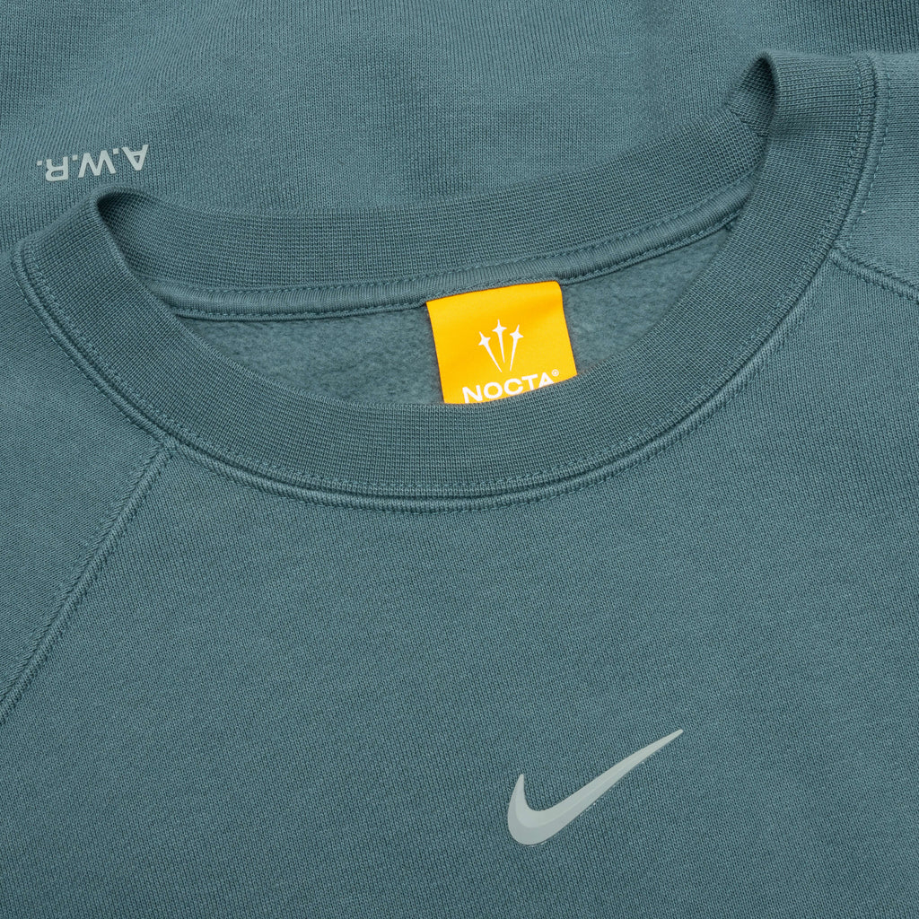 Nike x Nocta NRG Fleece Crew Mineral Slate Faded Spruce Mica Green