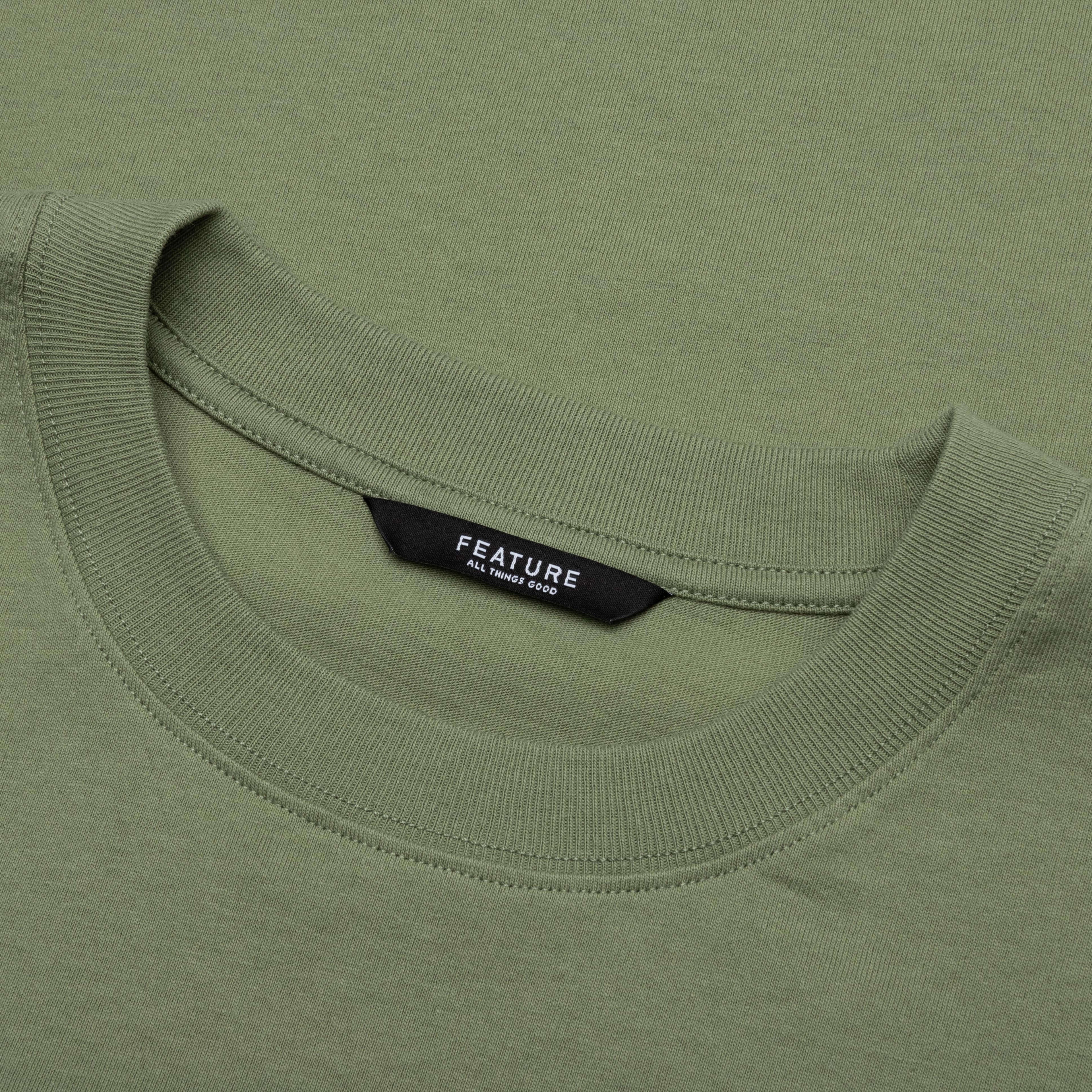 Collegiate Arch Tee Oil Green