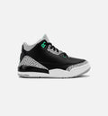 Air Jordan 3 Retro Green Glow Preschool Lifestyle Shoe Black Green Glow Wolf Grey White