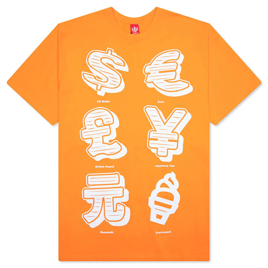 Currency S S Tee Bright Marigold