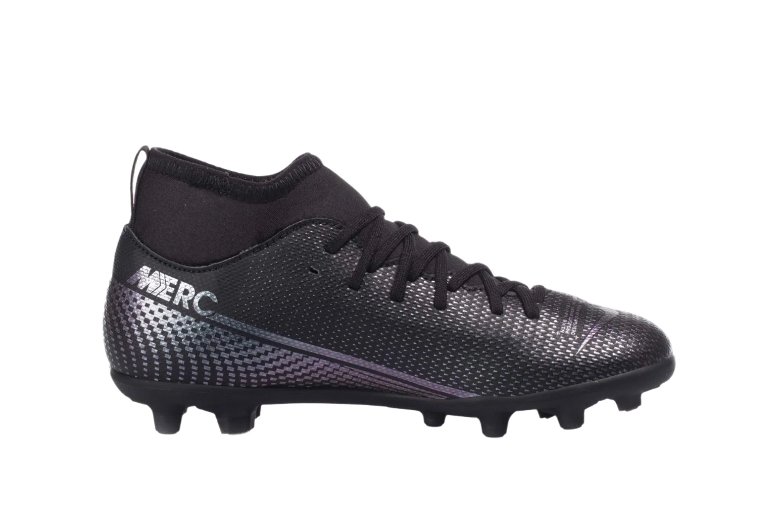 Nike JR Mercurial Superfly 7 Club MG Multi Ground Soccer Cleats Black