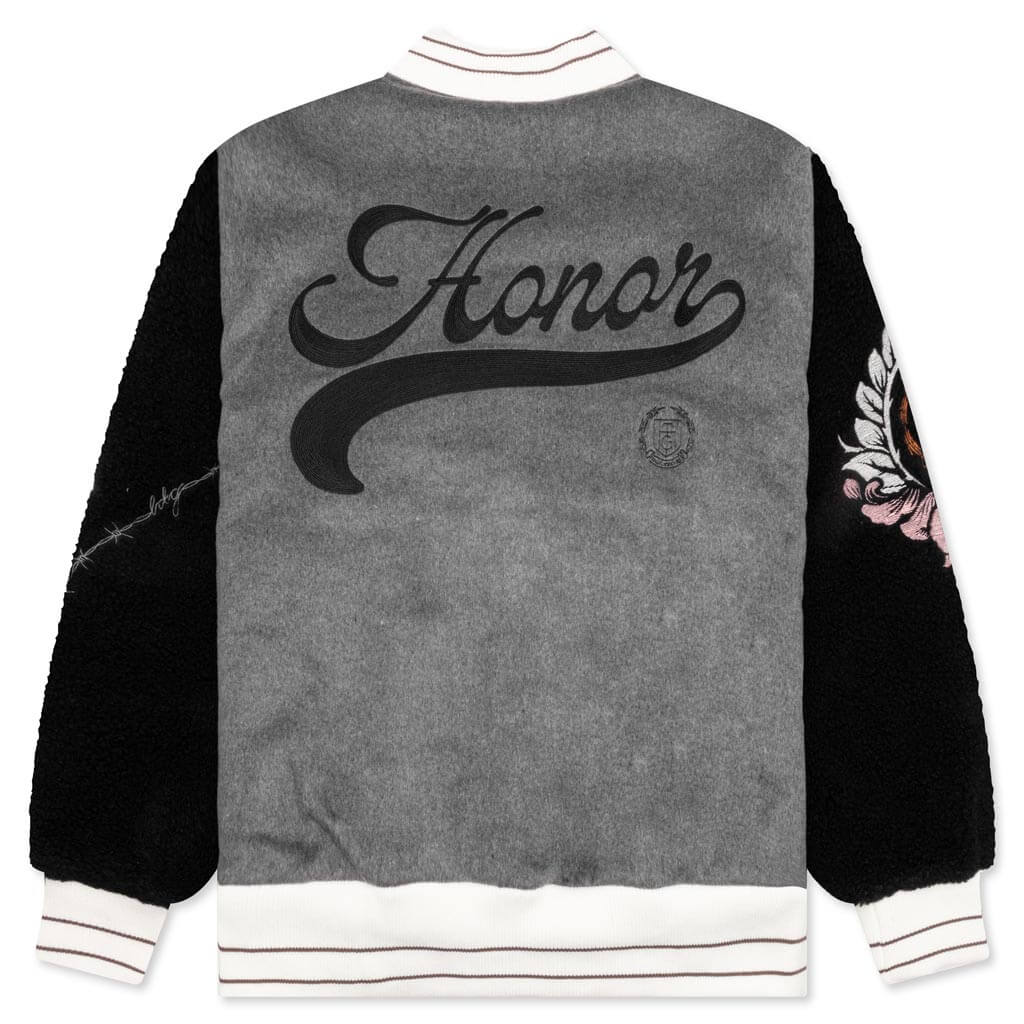 Holiday HTG Letterman Jacket Grey