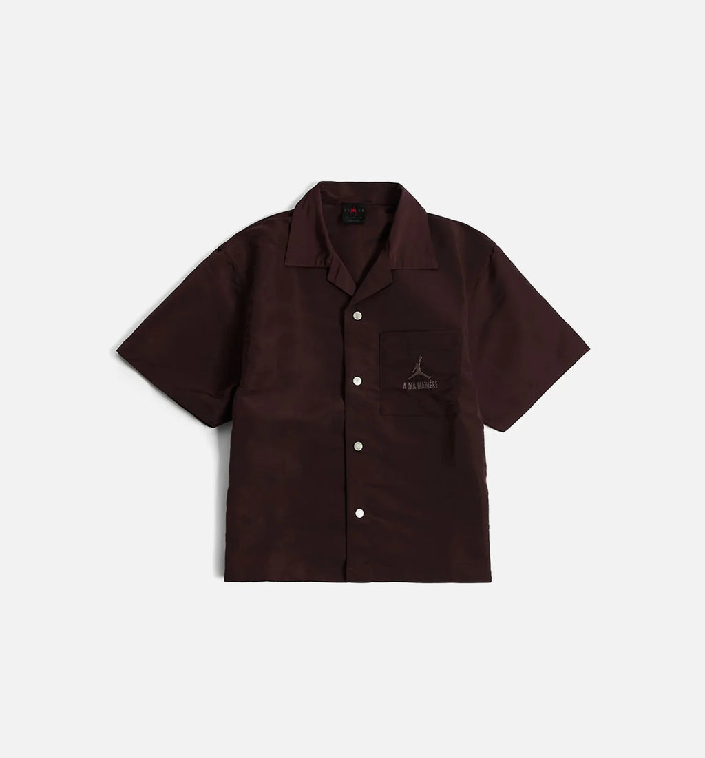 A Ma Maniére Warm Up Mens Short Sleeve Shirt Brown