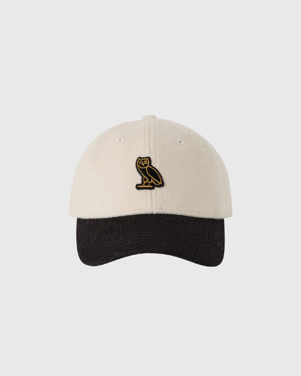 Fleece 6 Panel Cap Cream Black Coco