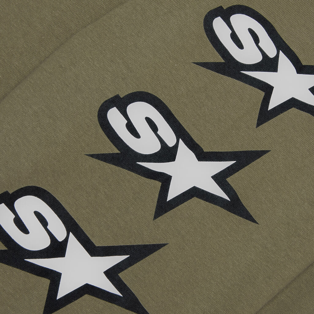 Speedway L S Tee Army