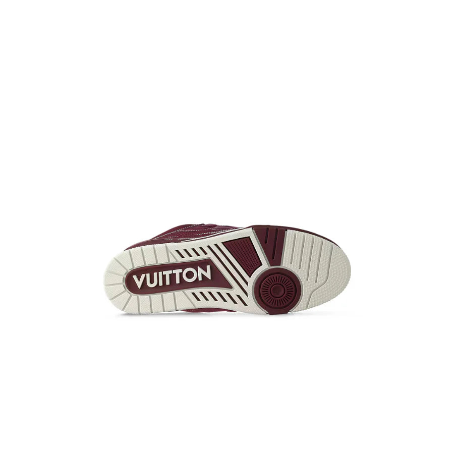 Louis Vuitton LV Skate Sneaker Burgundy Monogram Flower