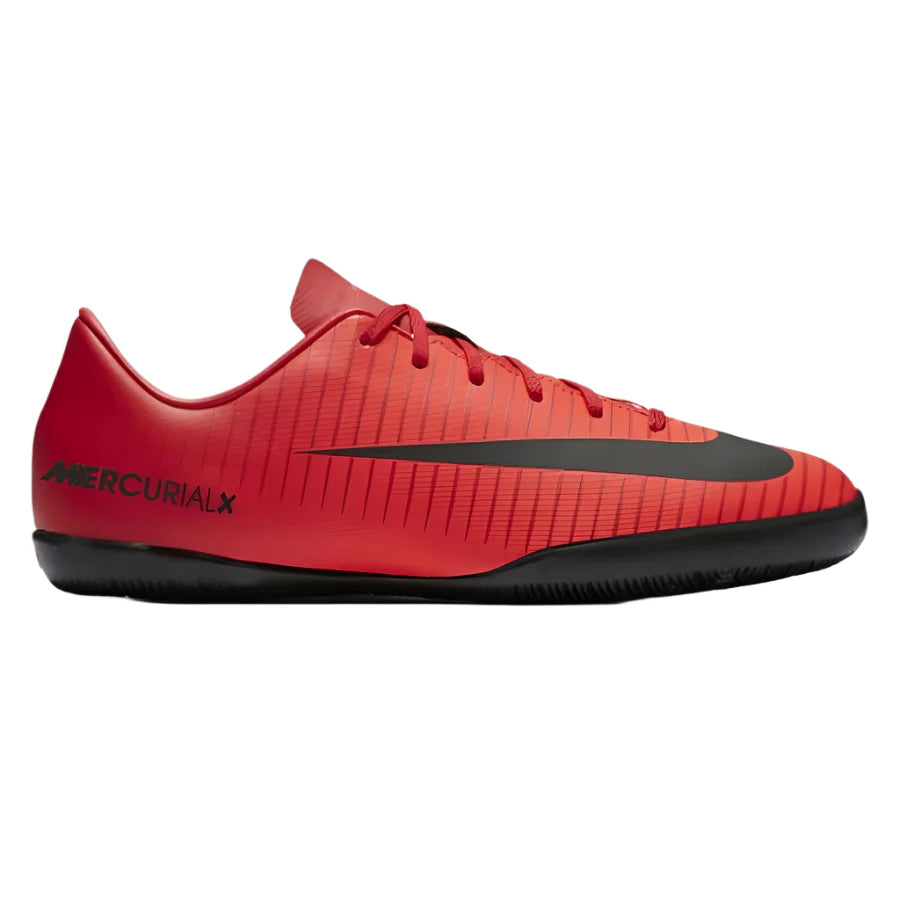 Nike Jr MercurialX Vapor XI IC Indoor Soccer Shoes Fire Red Black