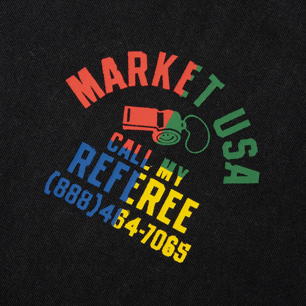 Smiley Foul Play T Shirt Washed Black