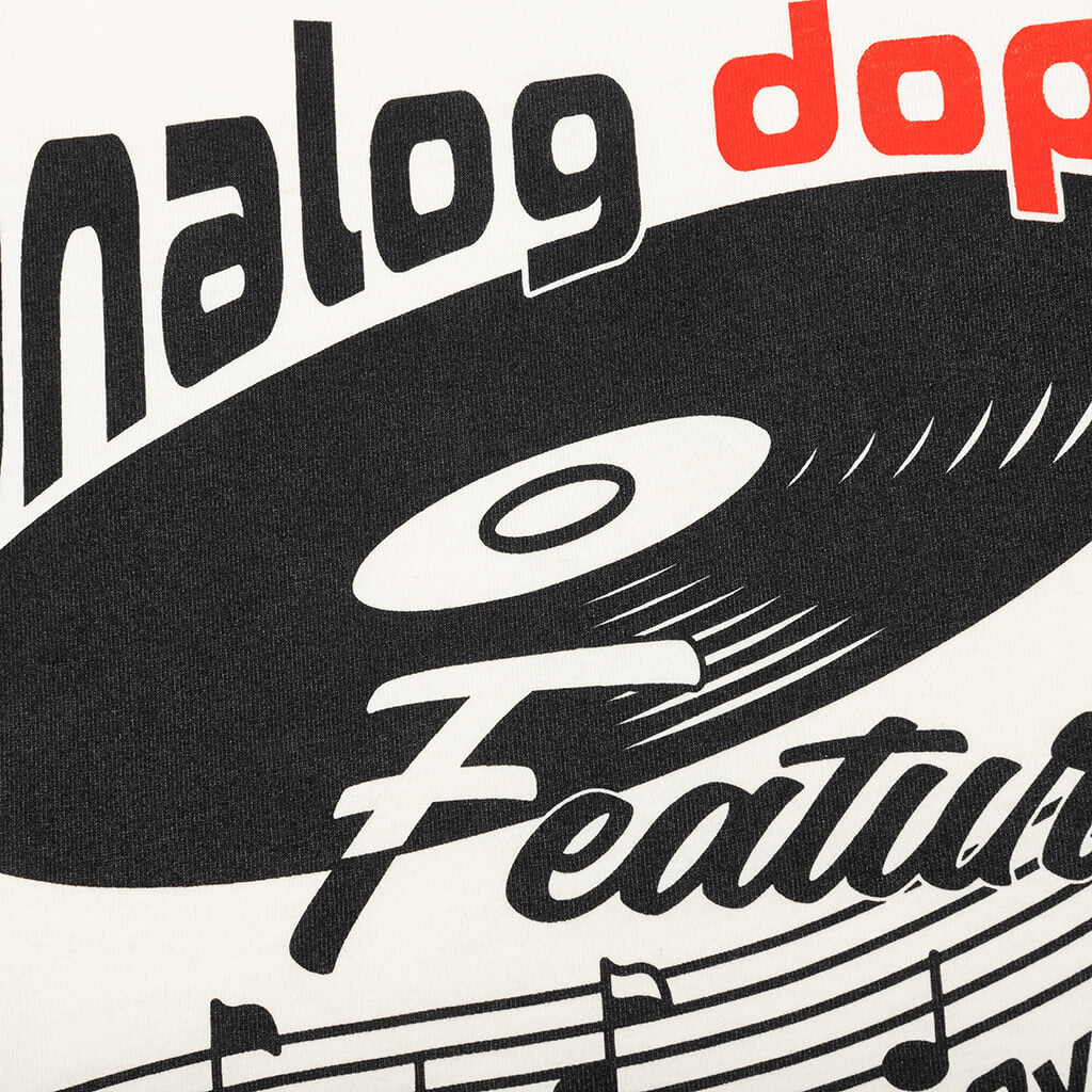 Feature x Analog Dope Spin Vinyl Tee Cannoli Cream