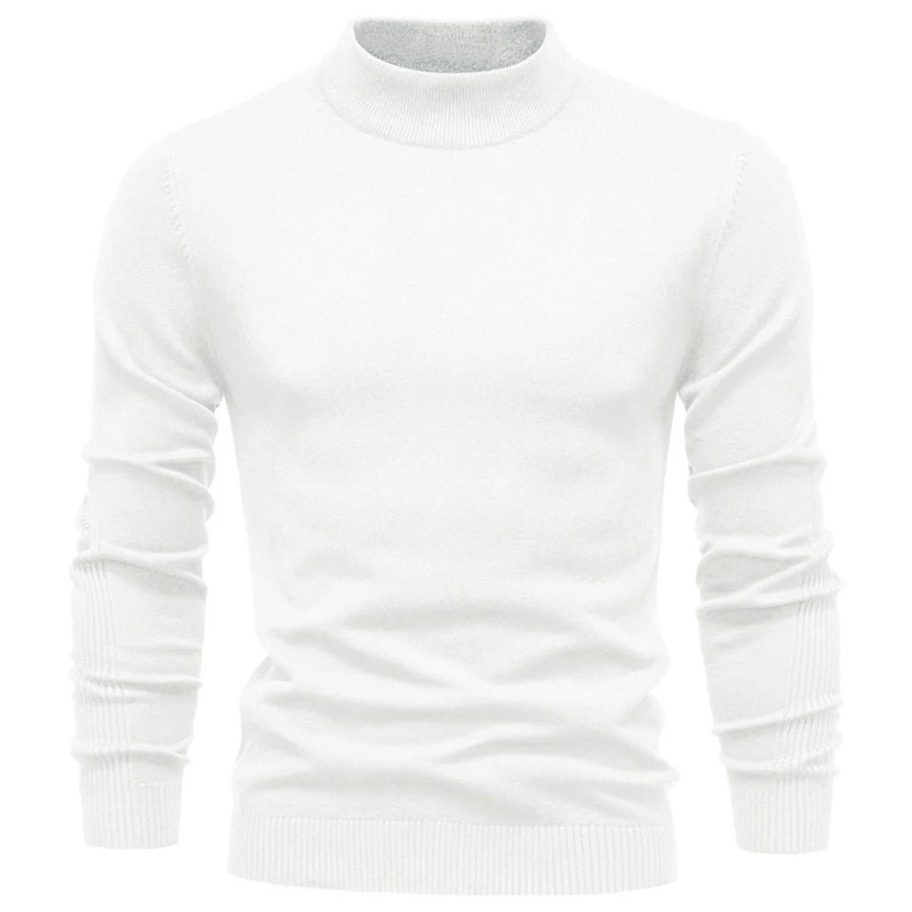 Mens Mockneck Pullover Sweater
