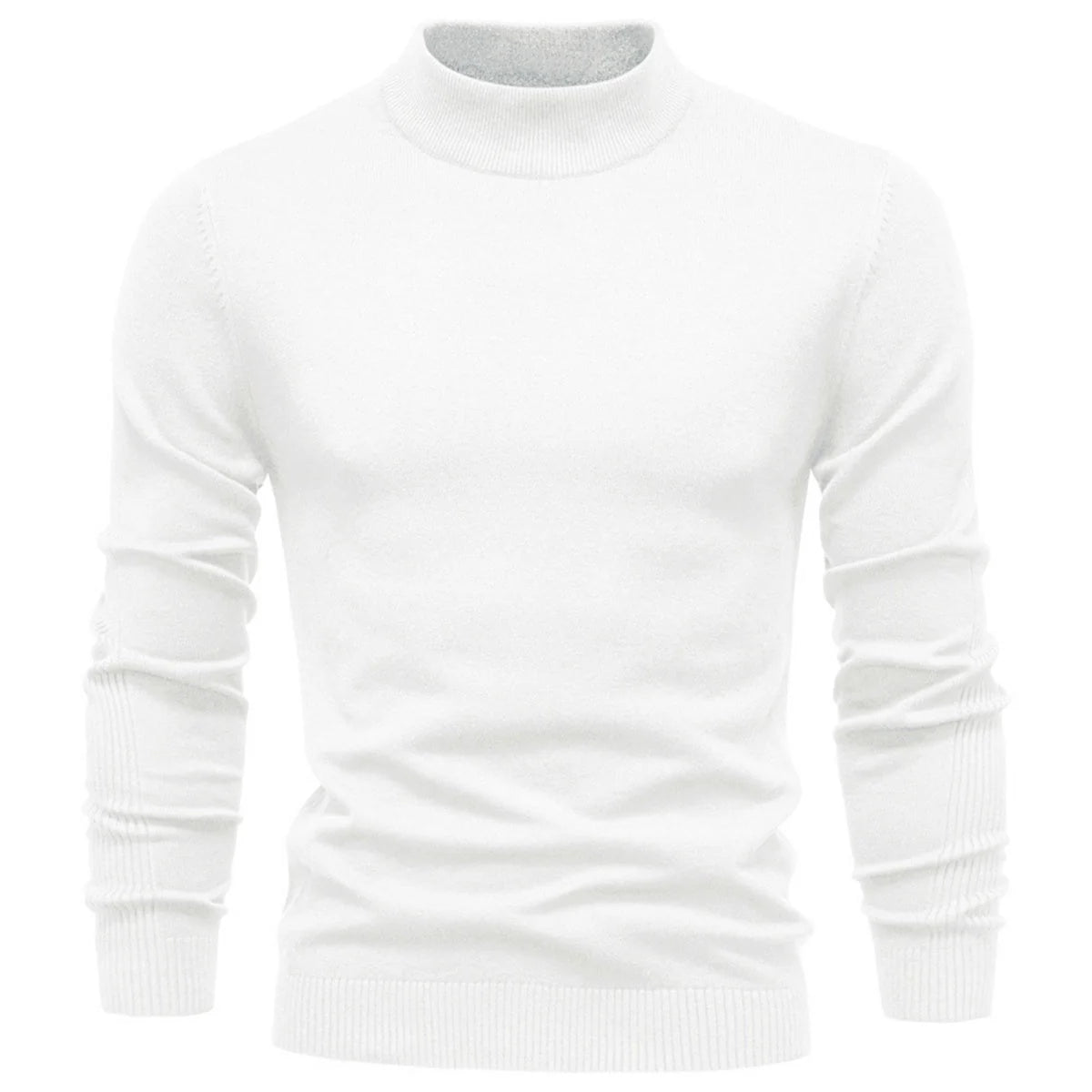 Mens Mockneck Pullover Sweater
