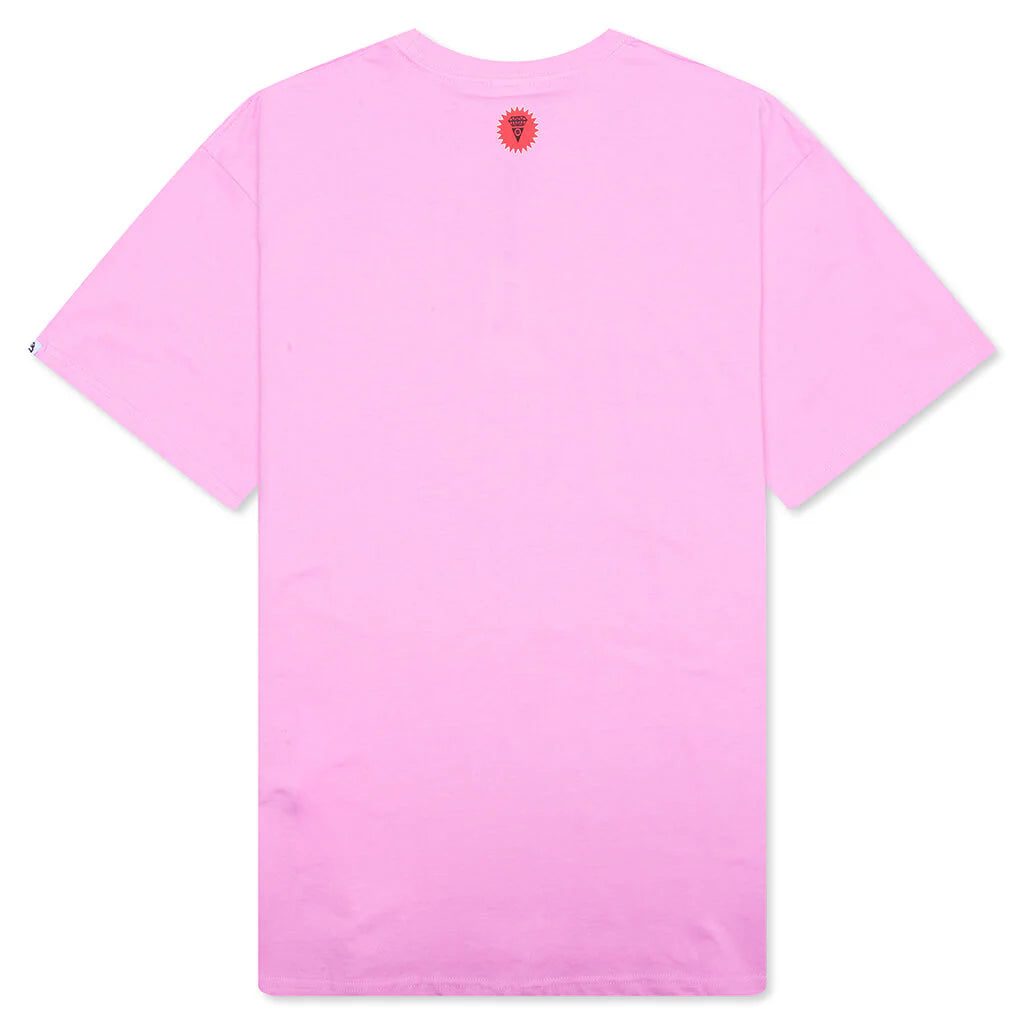 Checker S S Tee Orchid
