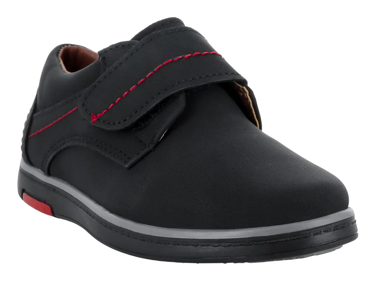 Zapatos Germany Nobuck Negro Rojo para Niño