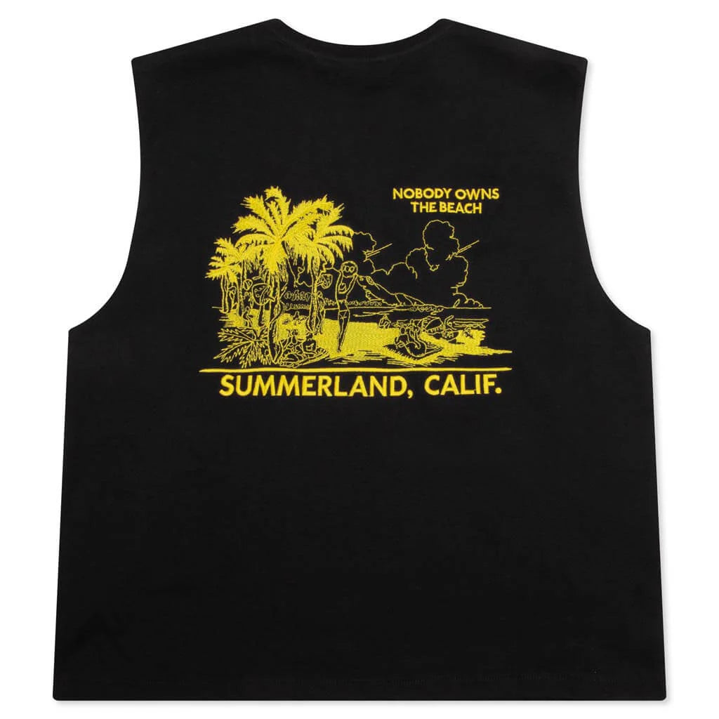 Landscape Muscle T Shirt Vintage Black