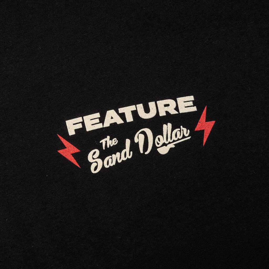 Feature x Sand Dollar Black Cat Tee Black