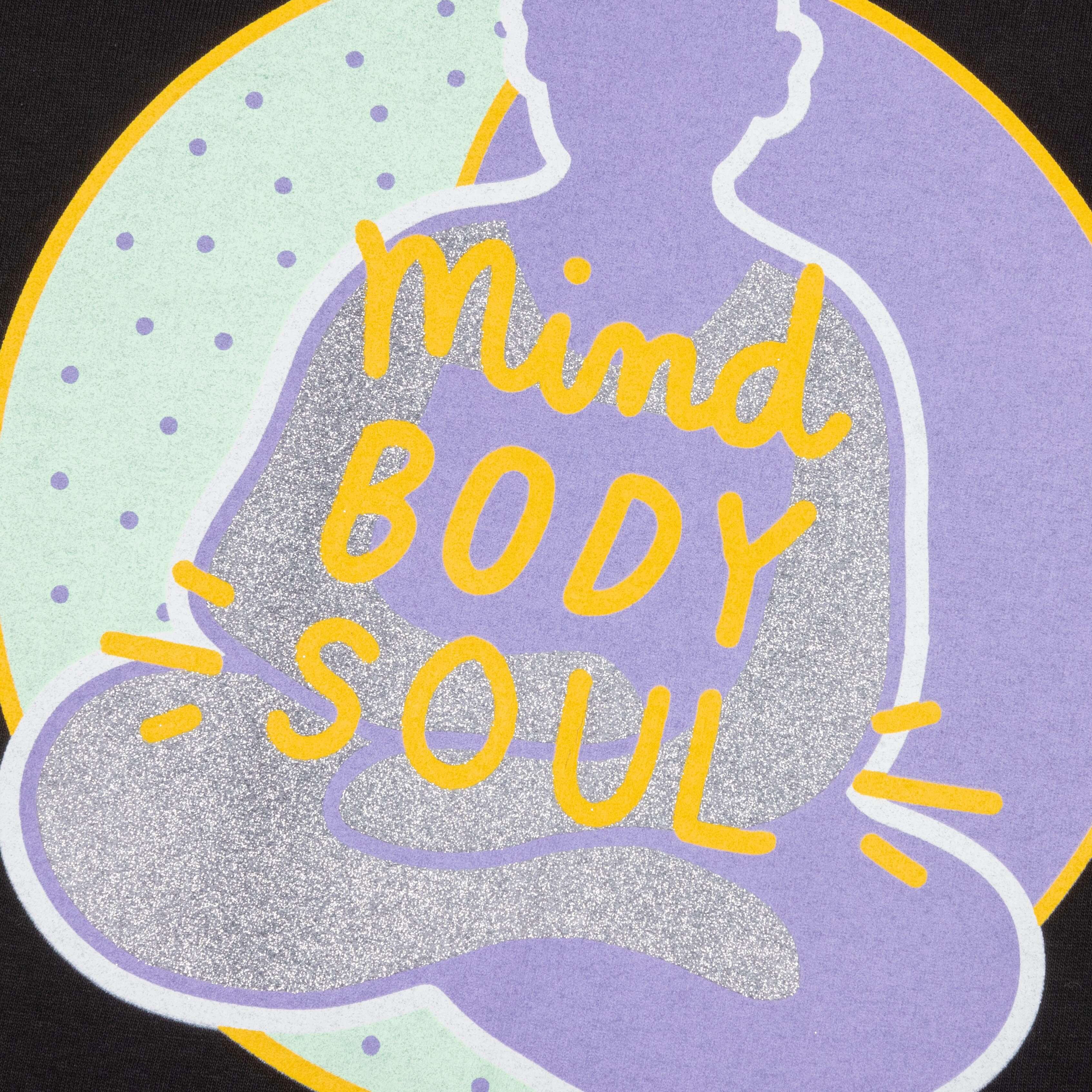 Feature x Pretty Done Mind Body Soul Tee Black