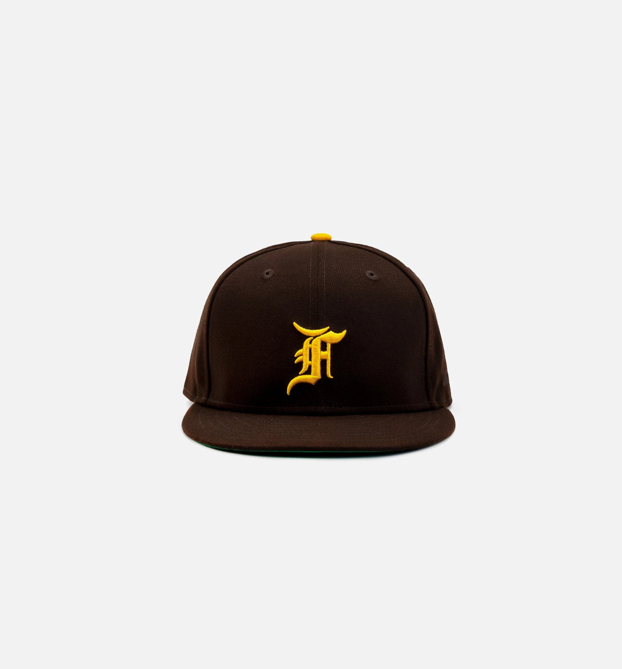 FOG 59Fifty Mens Fitted Hat Brown Yellow