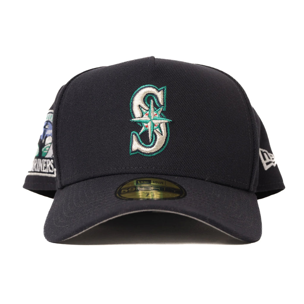 Seattle Mariners New Era A Frame 59FORTY Fitted Hat Navy