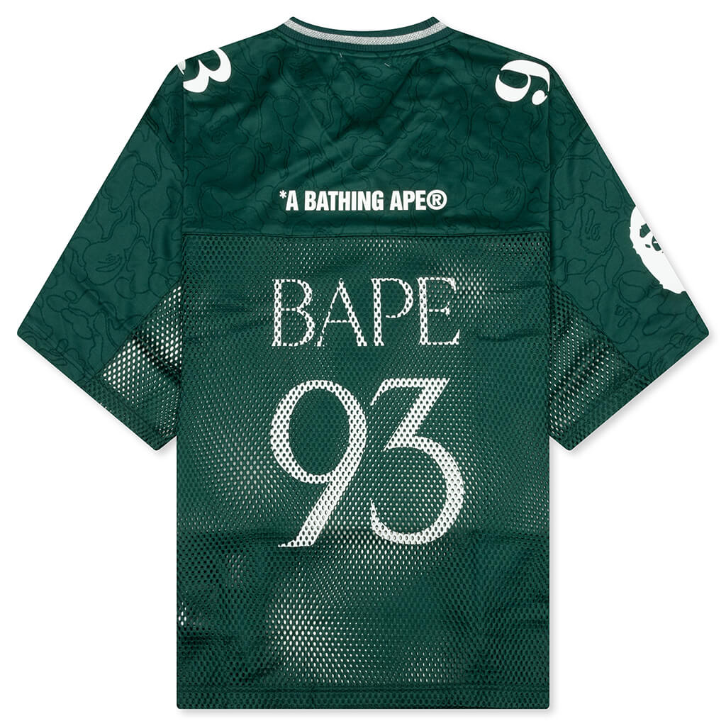 Line Camo Multi Logo Relaxed Fit Football Jersey Green