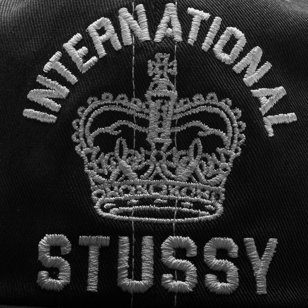 Mid International Crown Strapback Cap Black