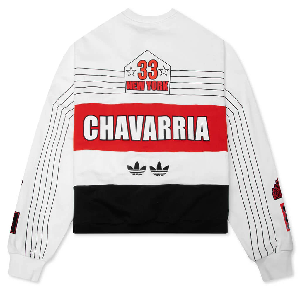 Adidas Originals x Willy Chavarria NY Crewneck Sweatshirt Off White
