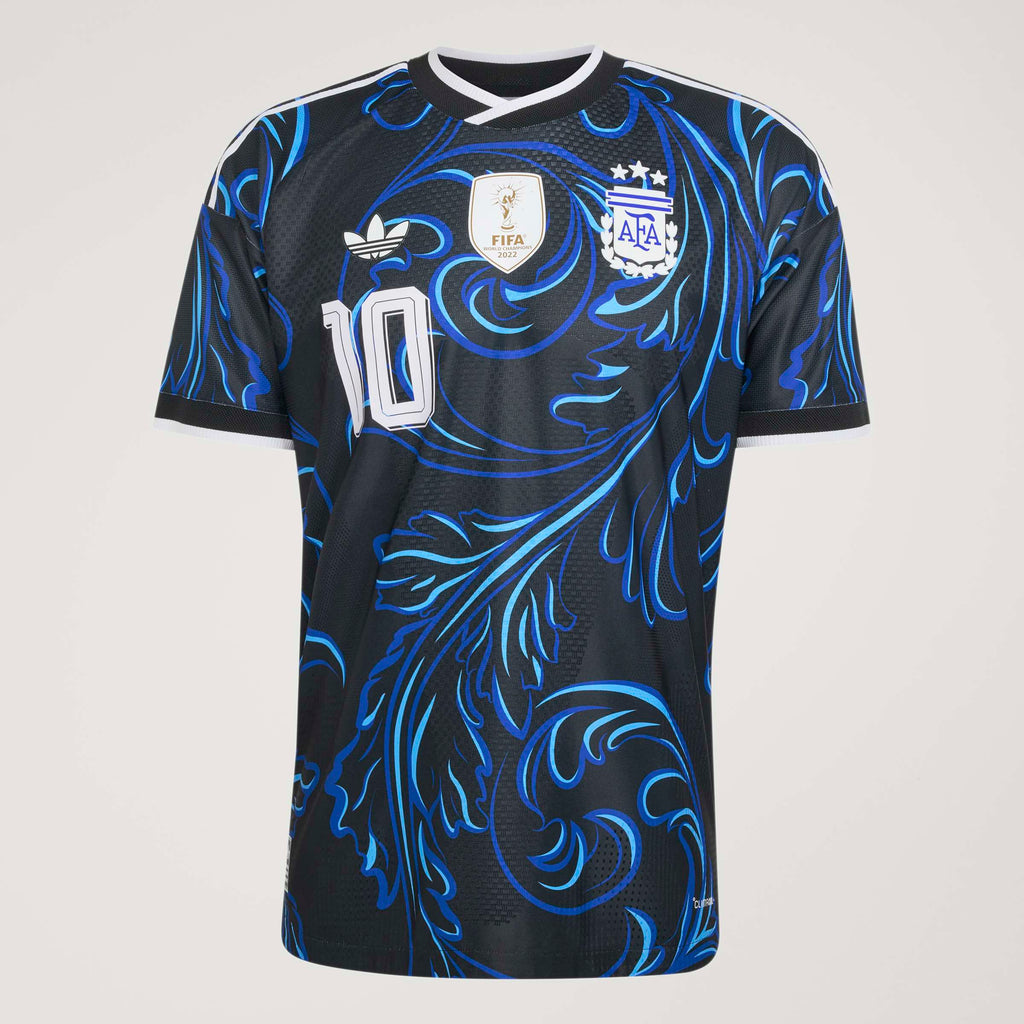 adidas Argentina Away Authentic Messi Mens Soccer Jersey 2026 Black Blue