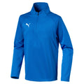 PUMA Youth Liga Training 1 4 ZiP Jacket Electric Blue Lemonade