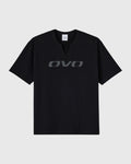 Split Neck Tee Black