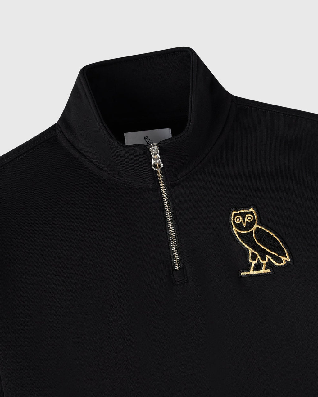 Signature Quarter Zip Mockneck Black