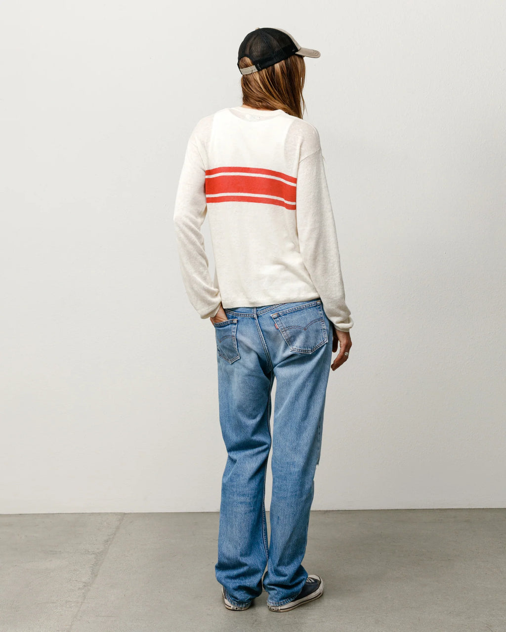 LIGHTWEIGHT STRIPED SWEATER