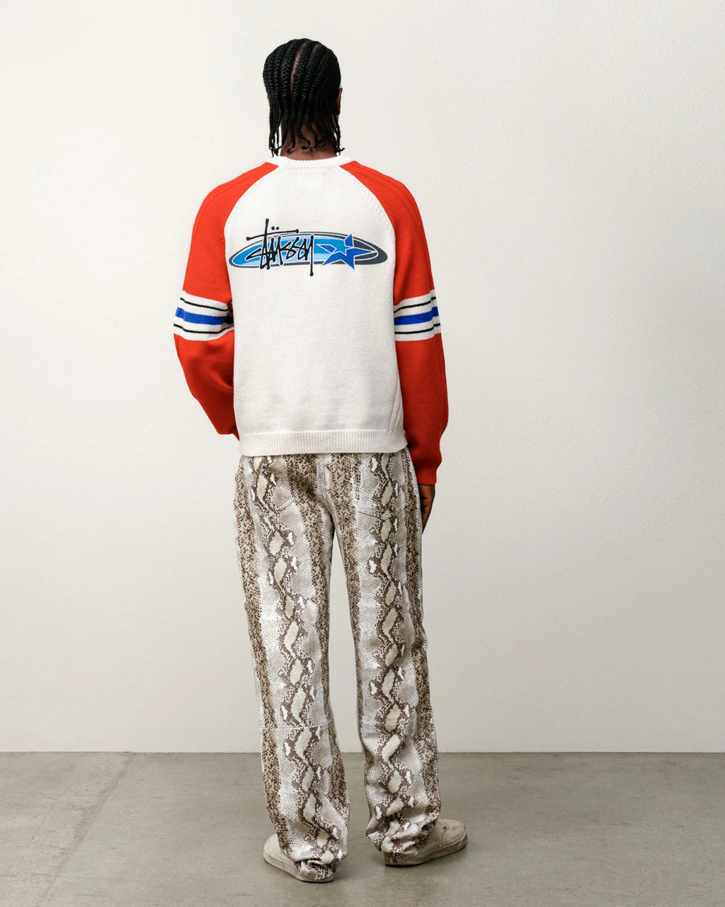 STRIPE RAGLAN CREW