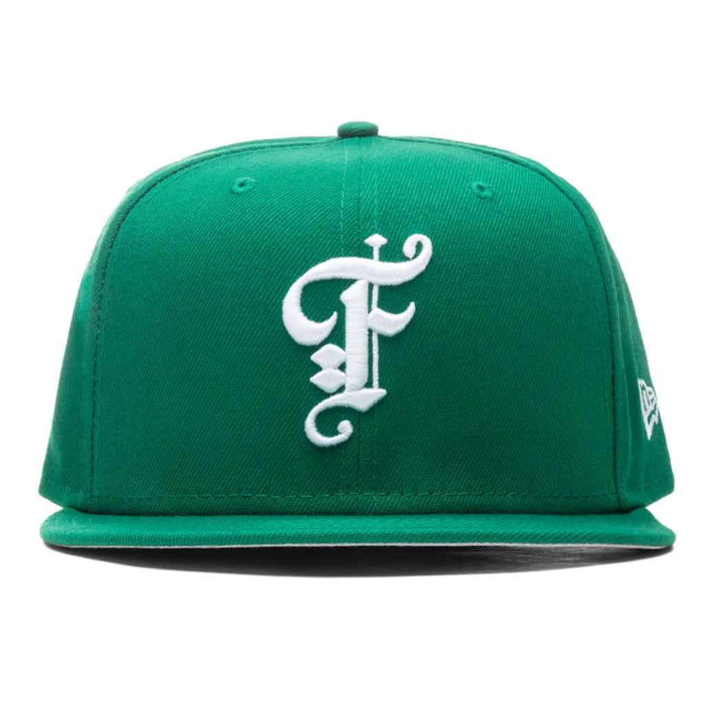 Feature x New Era Old English Fitted Hat Kelly Green