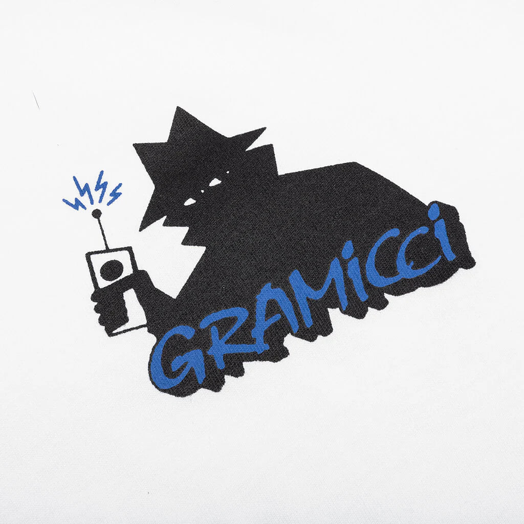 Real Bad Man x Gramicci Records L S Tee White