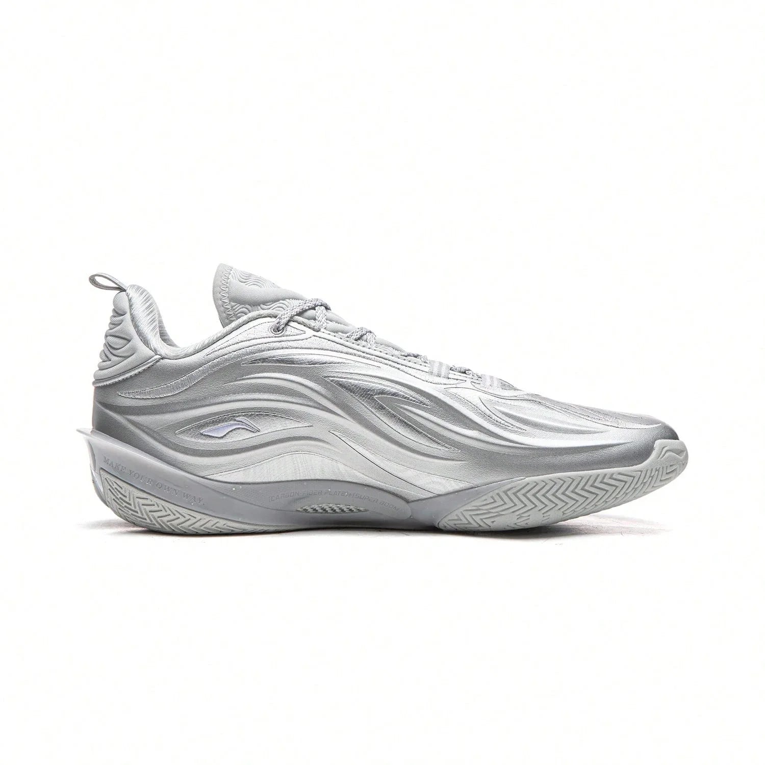 Tênis Li Ning Wade 808 5 Ultra V2 Silver Flash