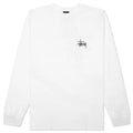 Basic Stussy L S Tee White