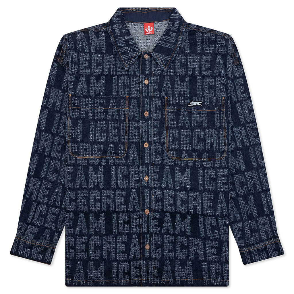 Oversized Echo L S Shirt Blue Moon