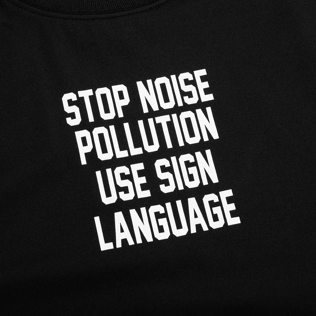 Pollution Boxy Raglan T Shirt Black