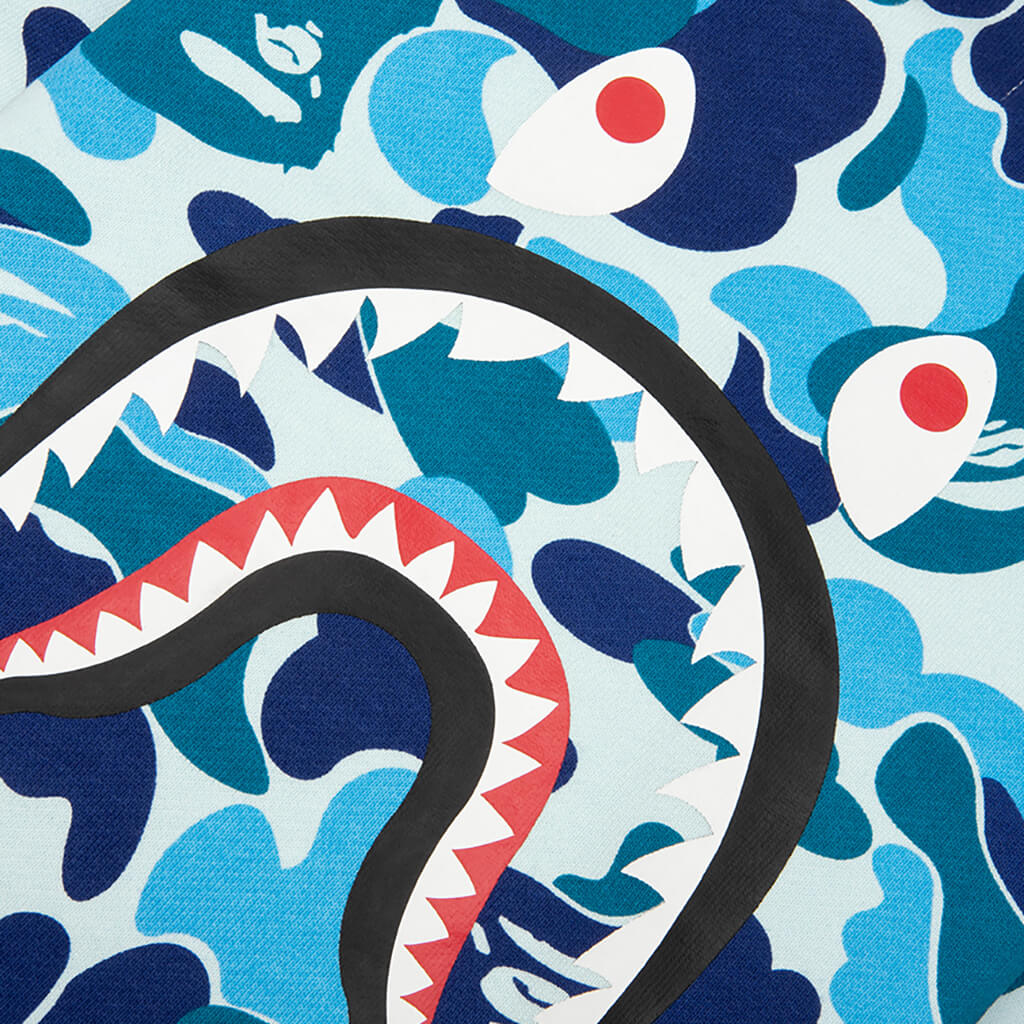 Kids ABC Camo Shark Crewneck Sweatshirt Blue