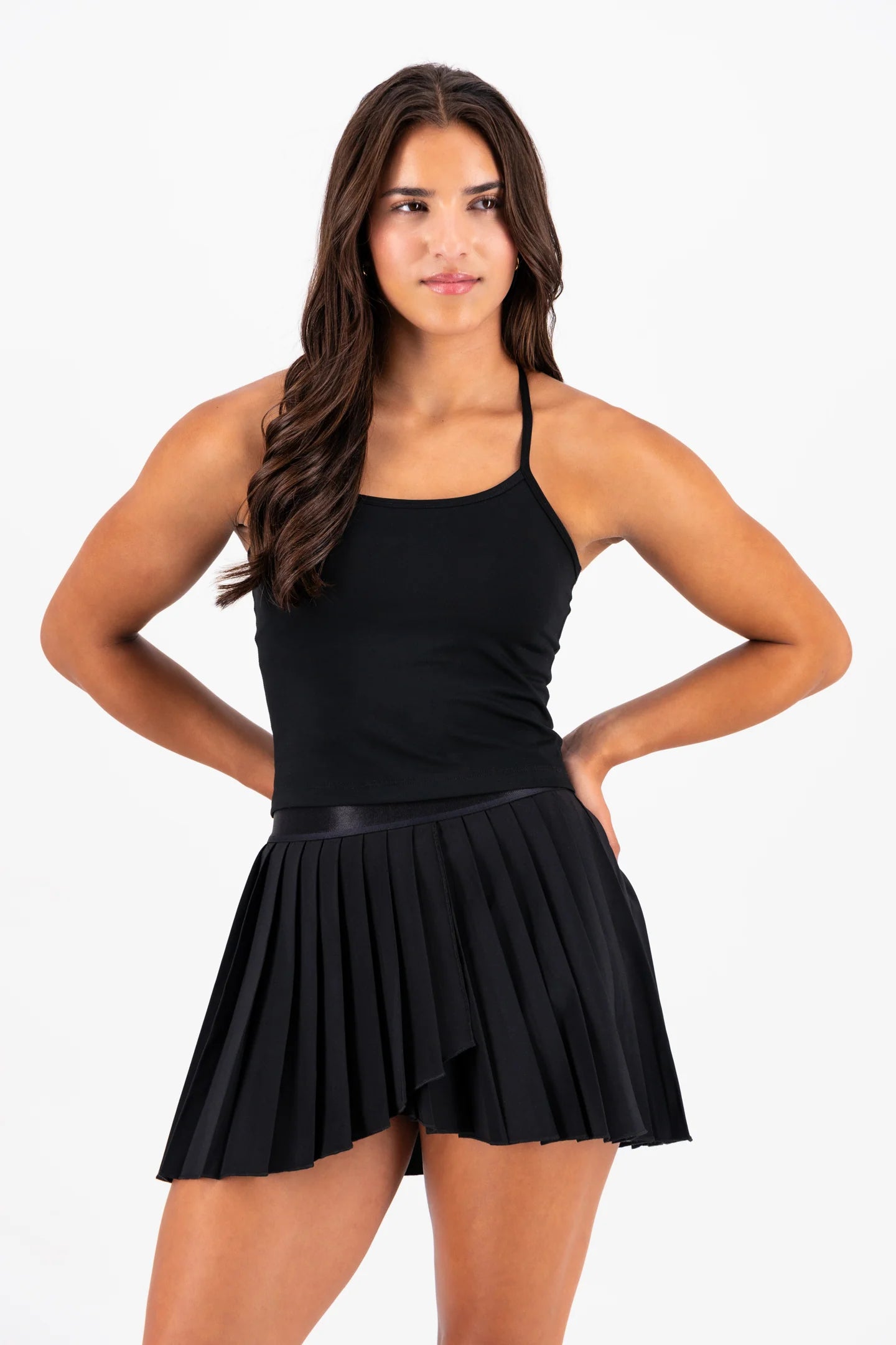 High Rise Pleated Skirt