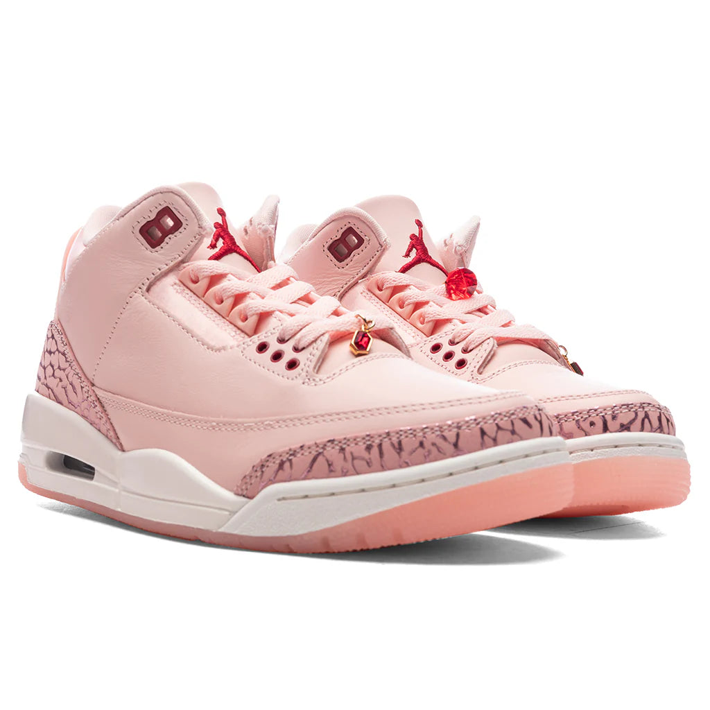 Womens Air Jordan 3 Retro Treat Yourself Washed Coral Gym Red Sail