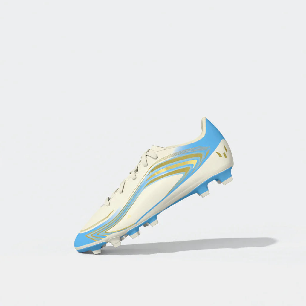 adidas F50 Messi Club FG MG Firm Ground Multi Ground Youth Soccer Cleats Blue
