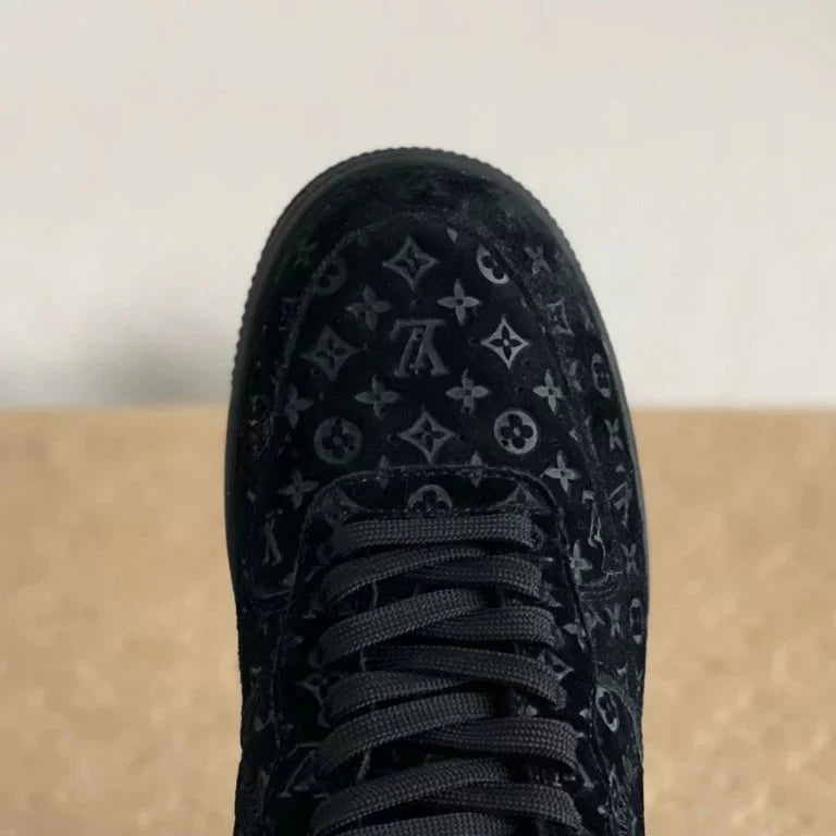 Louis Vuitton x Nike Air Force 1 Low Triple Black