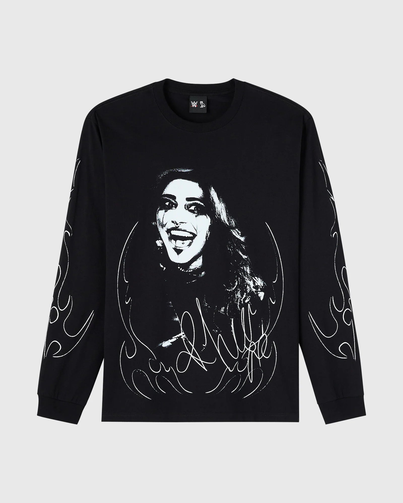 WWE Rhea Ripley Long Sleeve Tee Black