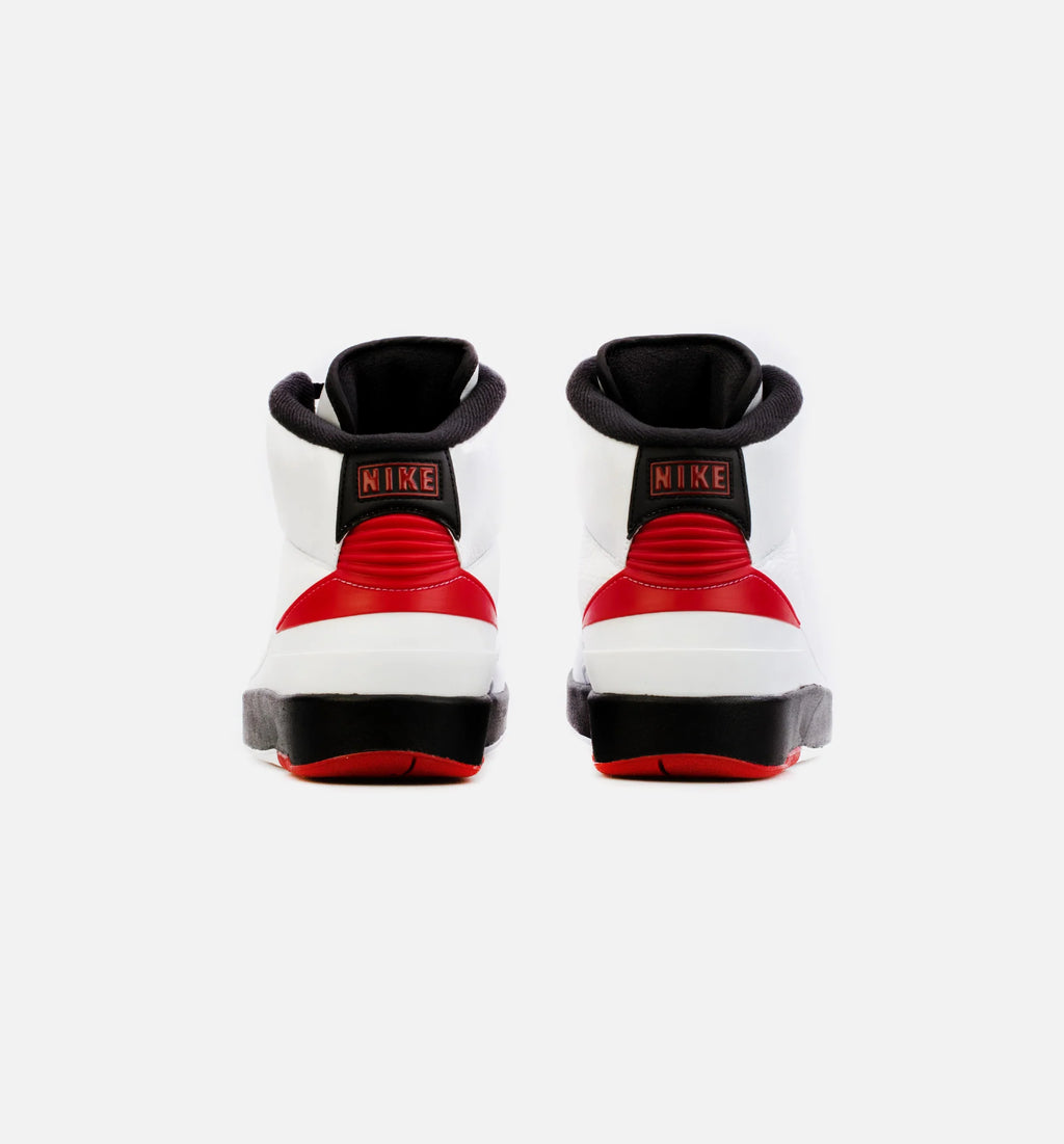 Air Jordan 2 Retro Chicago Mens Lifestyle Shoe White Red Free Shipping