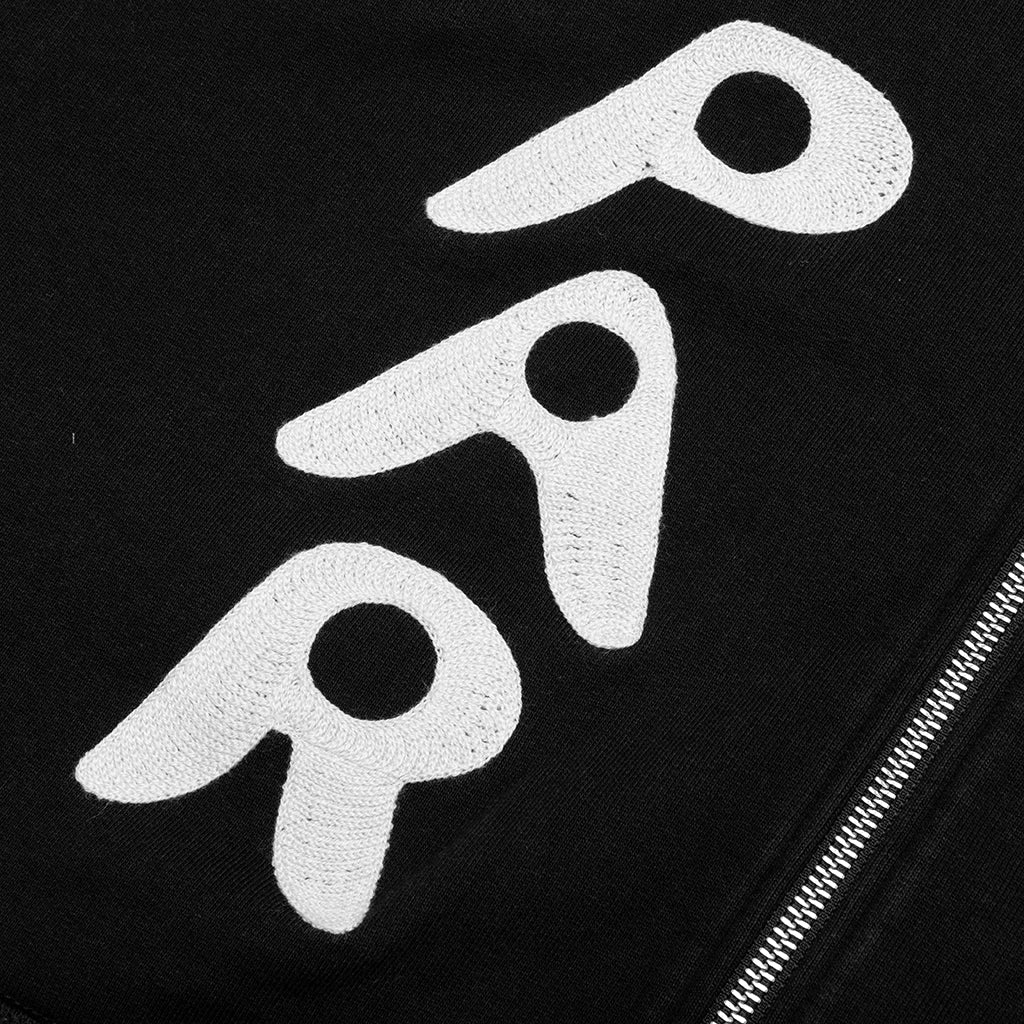 Zipped Pigeon Zip Hooded Sweatshirt Black