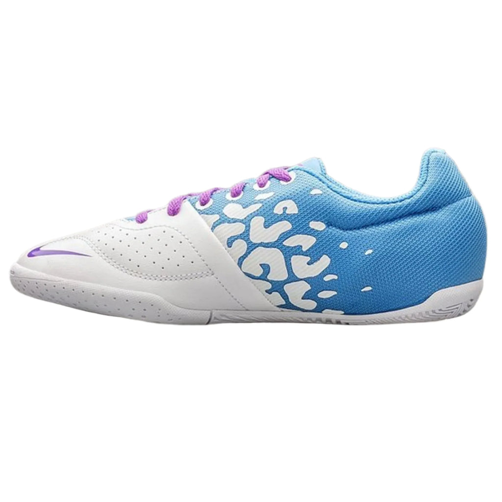 Nike JR Elastico II Indoor Soccer Shoes White Laser Purple Blue Hero