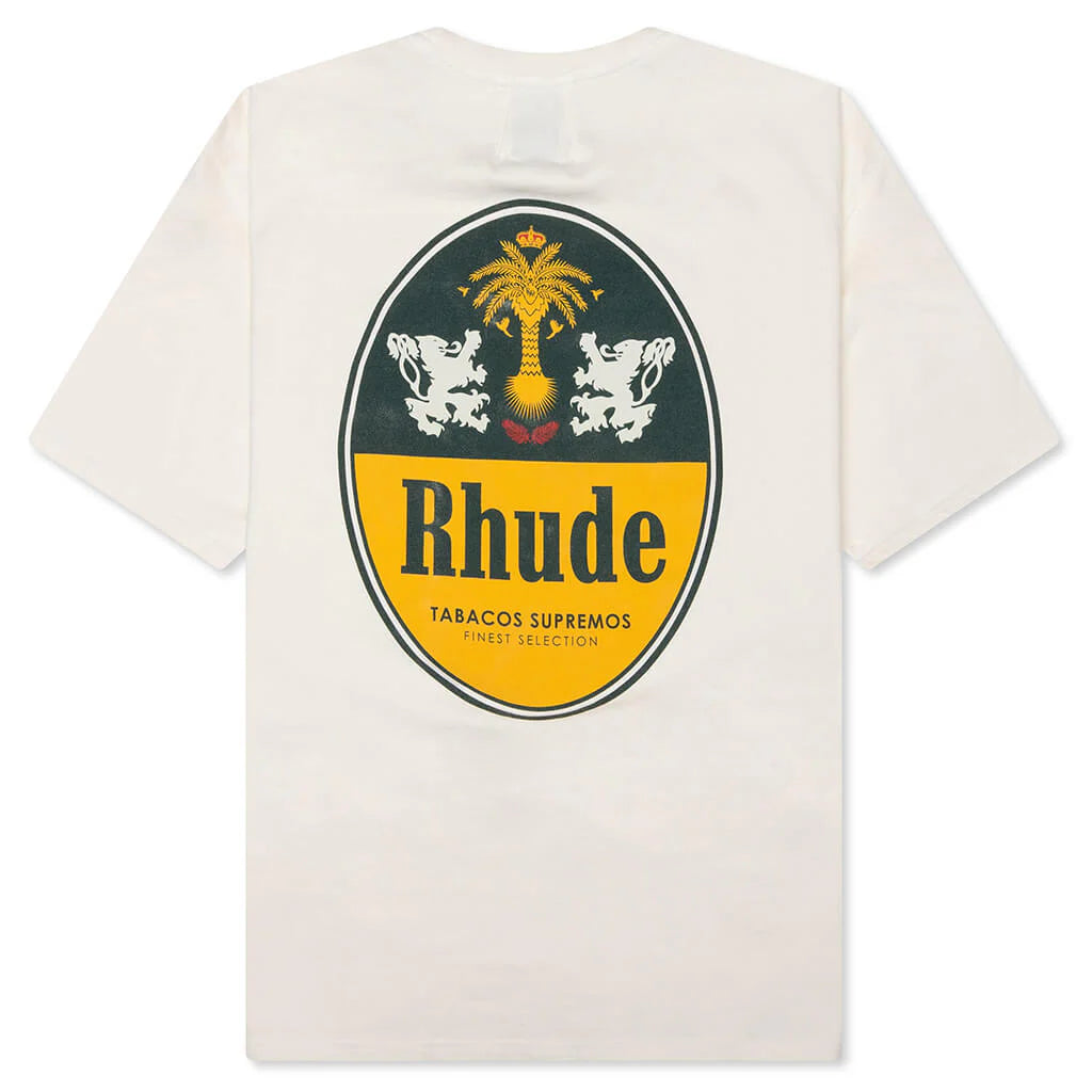 Rhude Tabaco Tee Vintage White