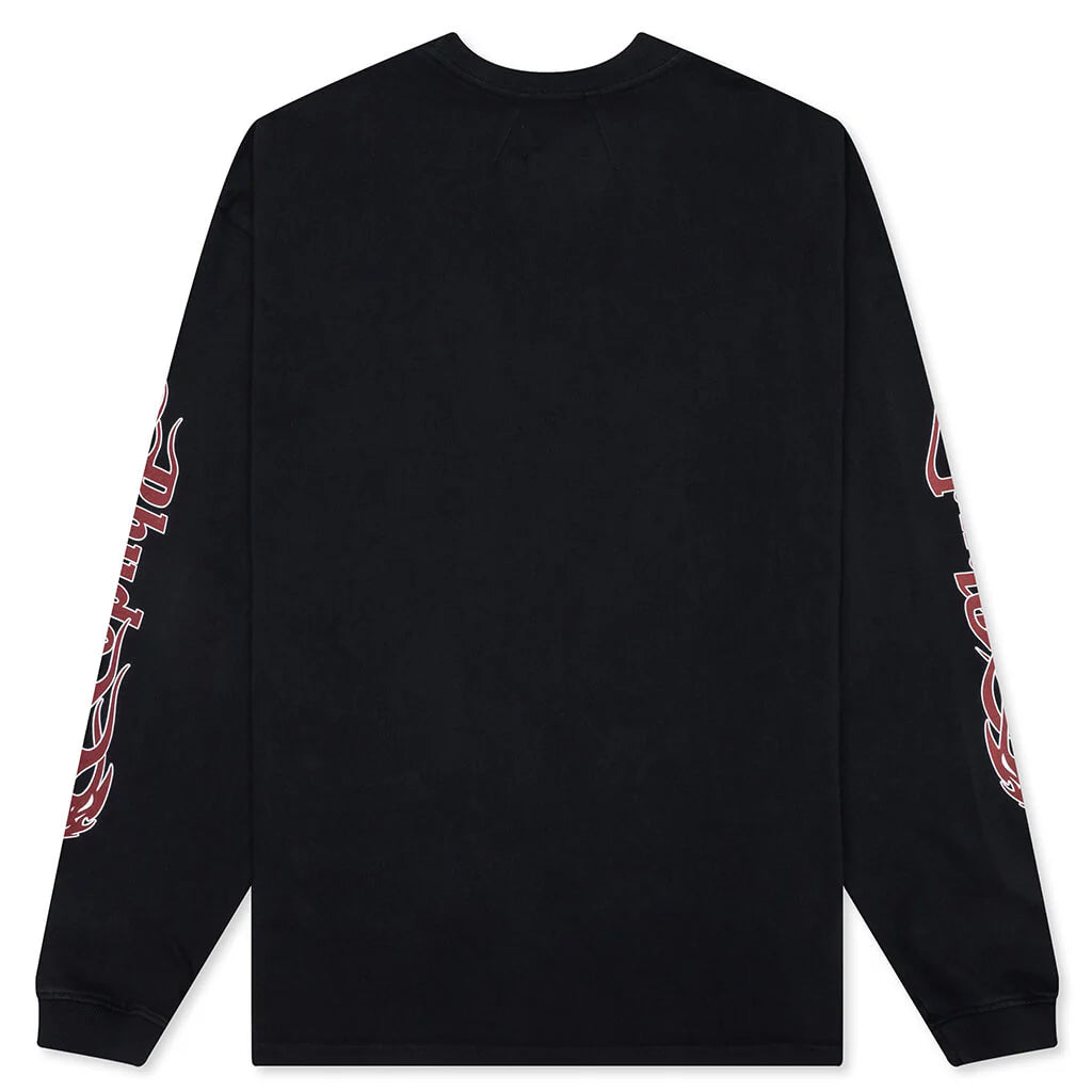 Mesa Stallion L S Tee Vintage Black Red Yellow